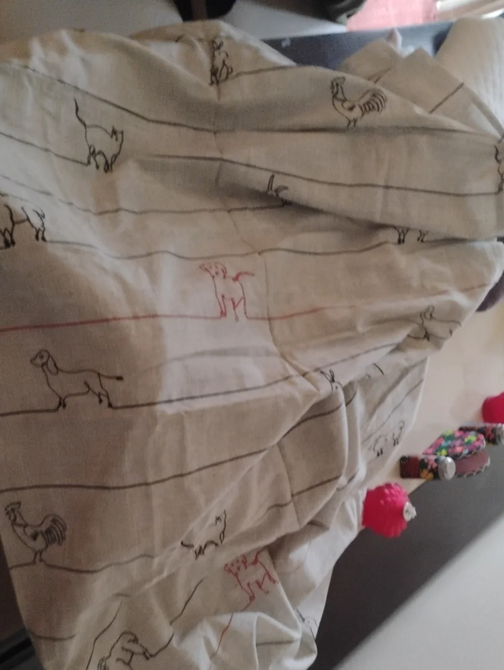 Kids Beige Animal-Print Bottoms